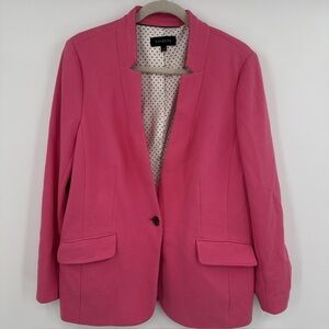 Talbots Hot Pink Open-Front Blazer